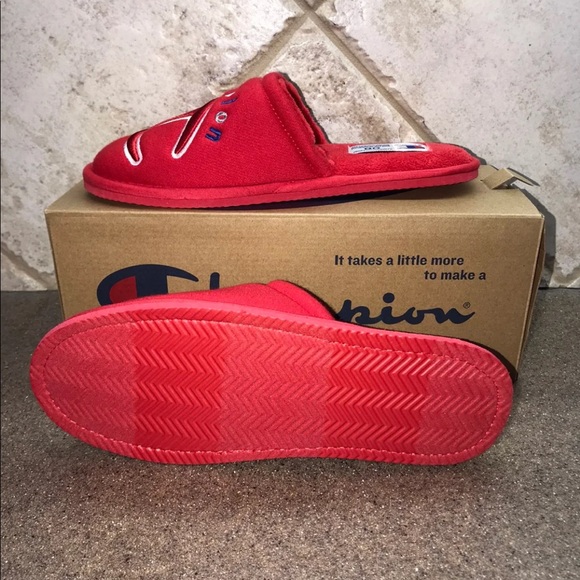 🆕 Champion SleepOver II Scarlet Slippers - Picture 4 of 8